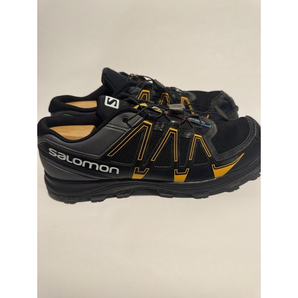 Salomon Fellraiser Men's Shoes Size 12.5 Color Black Yellow Orange Raisin - Picture 3 of 6